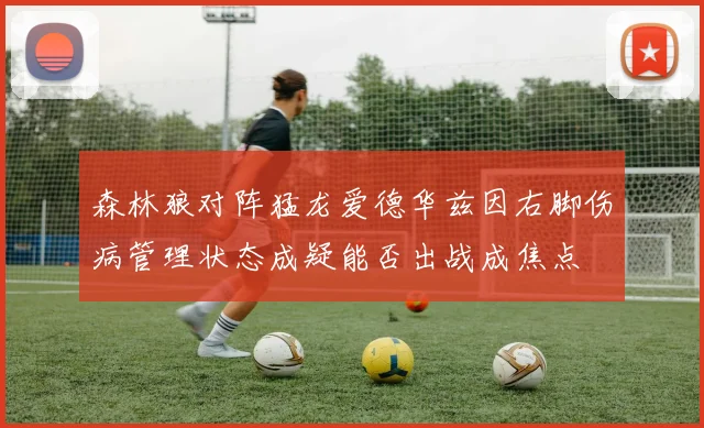 森林狼对阵猛龙爱德华兹因右脚伤病管理状态成疑能否出战成焦点